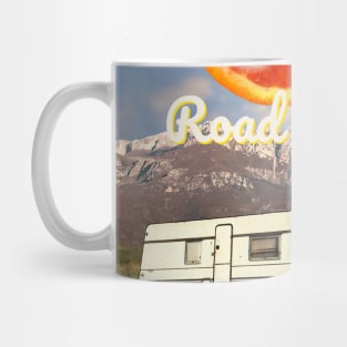 Road Tripping Into The Wild Collage Mug